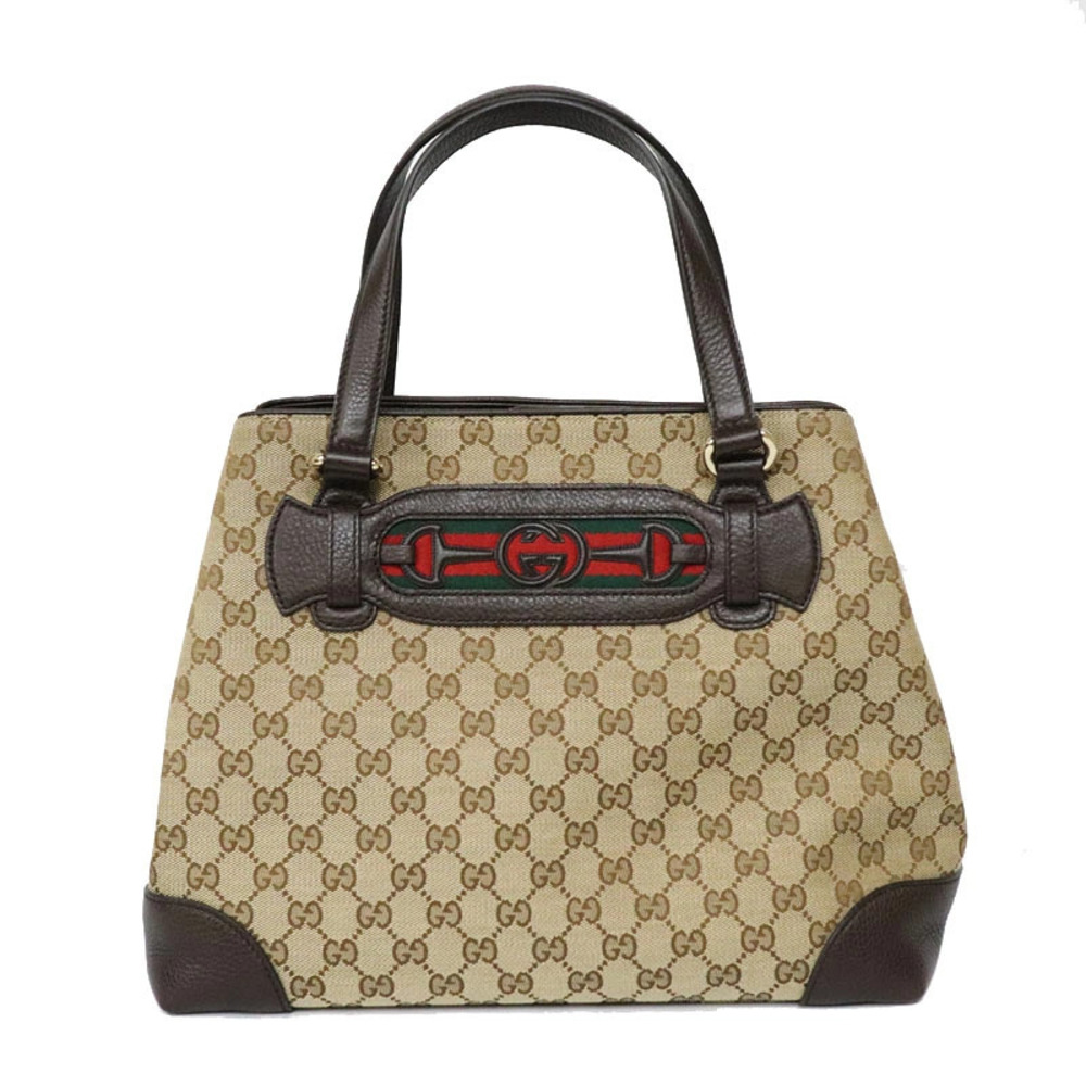 Gucci Horsebit Web Tote Bag